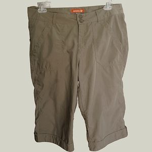Merrell Select Wick Capri Hiking Pants in Khaki Green size 14